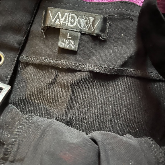 DOLLS KILL SCENE QUEEN LACE UP TOP L - Picture 3 of 4